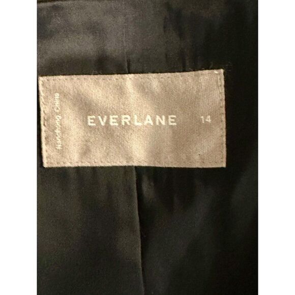 Everlane 100% Wool Classic Black Blazer Size 14 - Picture 5 of 9